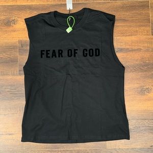 Fear Of God Small Size Tank Top Tee Shirt Black